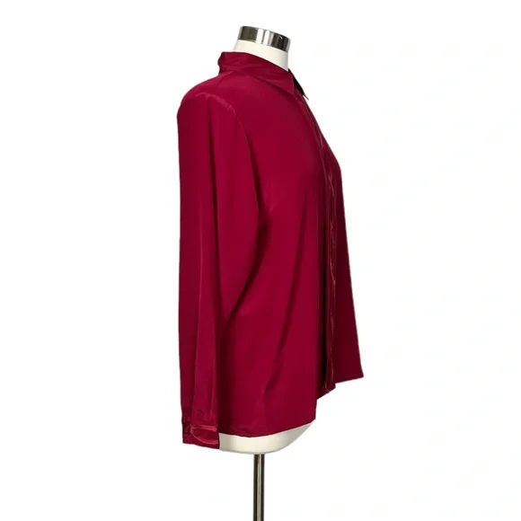 Vintage Yves St. Clair Red Blouse - Picture 2 of 15